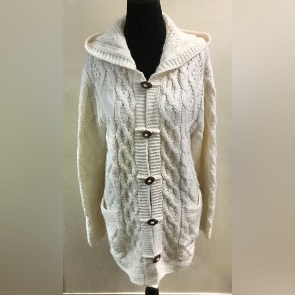 Icelandic Design Alpaca Mohair Blend Cardigan Hoodie